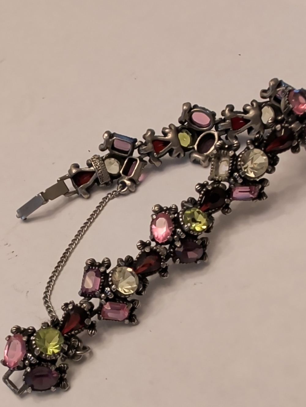 Vintage Hollycraft Rhinestone Bracelet (Missing Stone)
